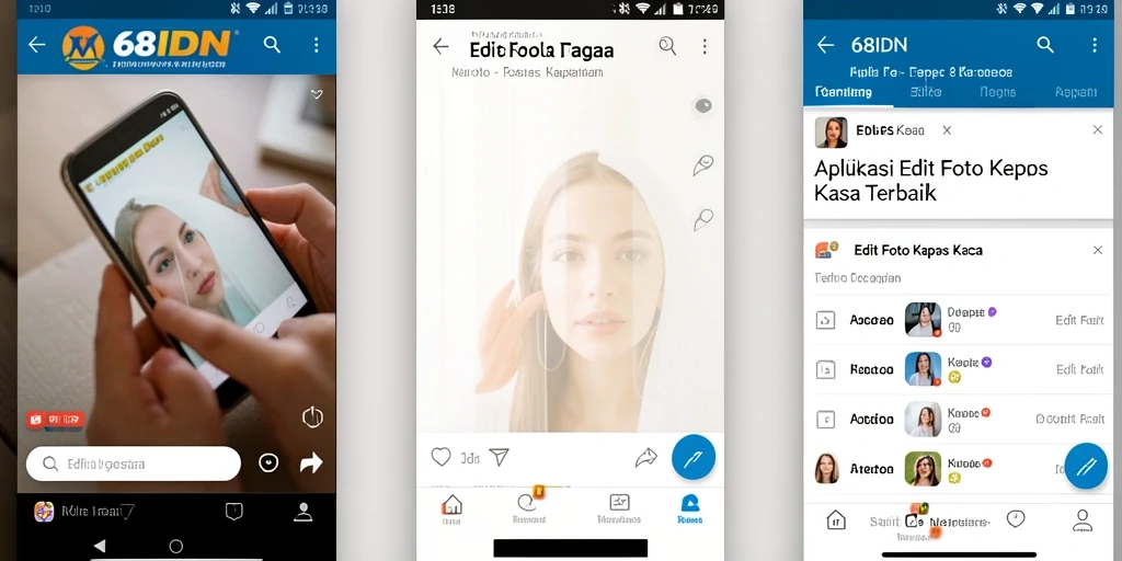 Tampilan antarmuka aplikasi Edit Foto Kertas Kaca yang modern dan user-friendly.
