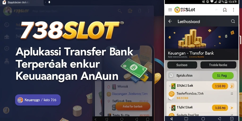 Antarmuka pengguna 738SLOT yang sederhana dan efektif untuk Transfer Bank.