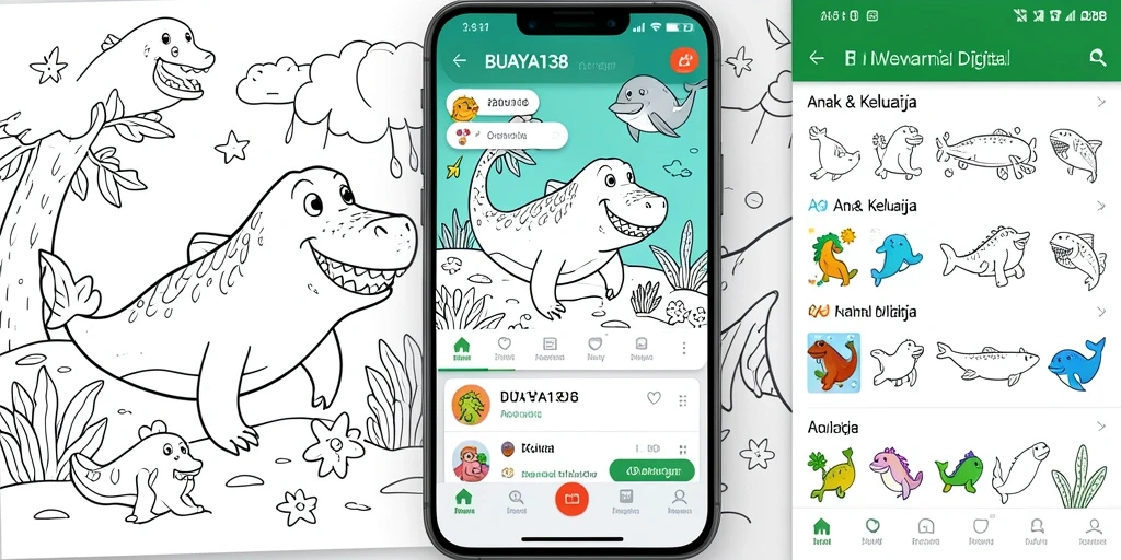 Tampilan antarmuka BUAYA138 dengan berbagai pilihan gambar mewarnai.