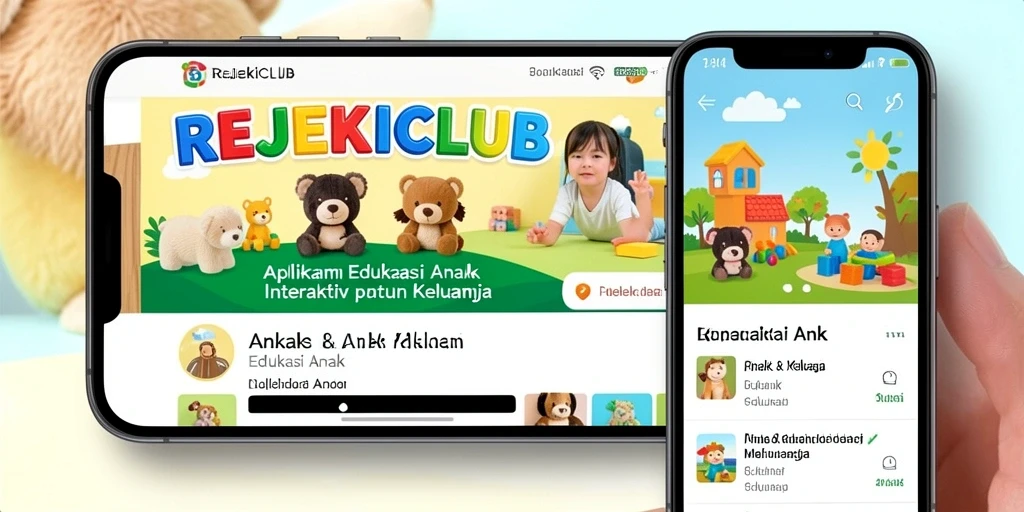 Tampilan antarmuka aplikasi REJEKICLUB yang menarik dan edukatif.