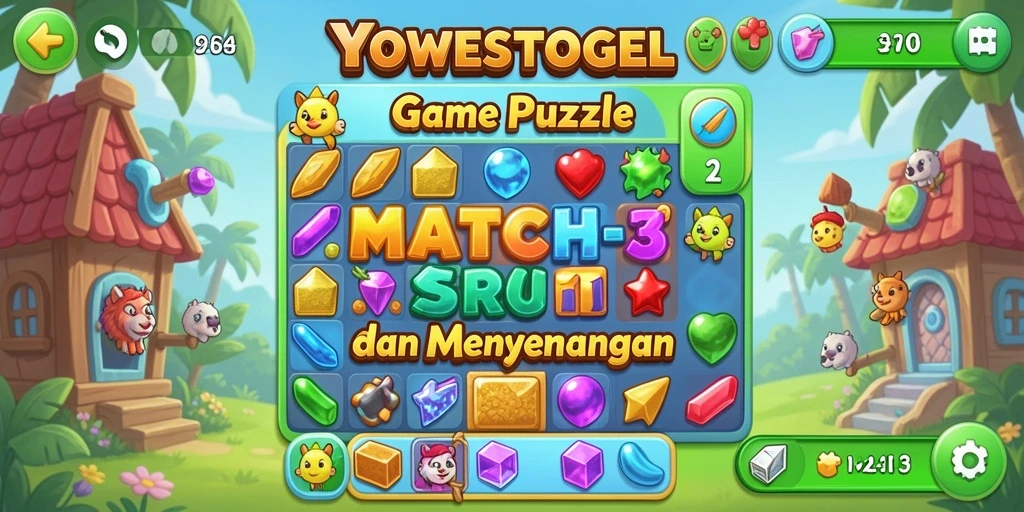 Tampilan antarmuka YOWESTOGEL yang penuh warna dan intuitif.